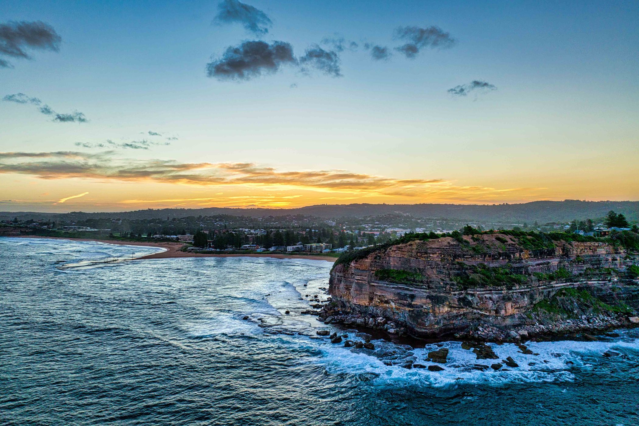 Mona Vale headland looking south New South Wales, Australia