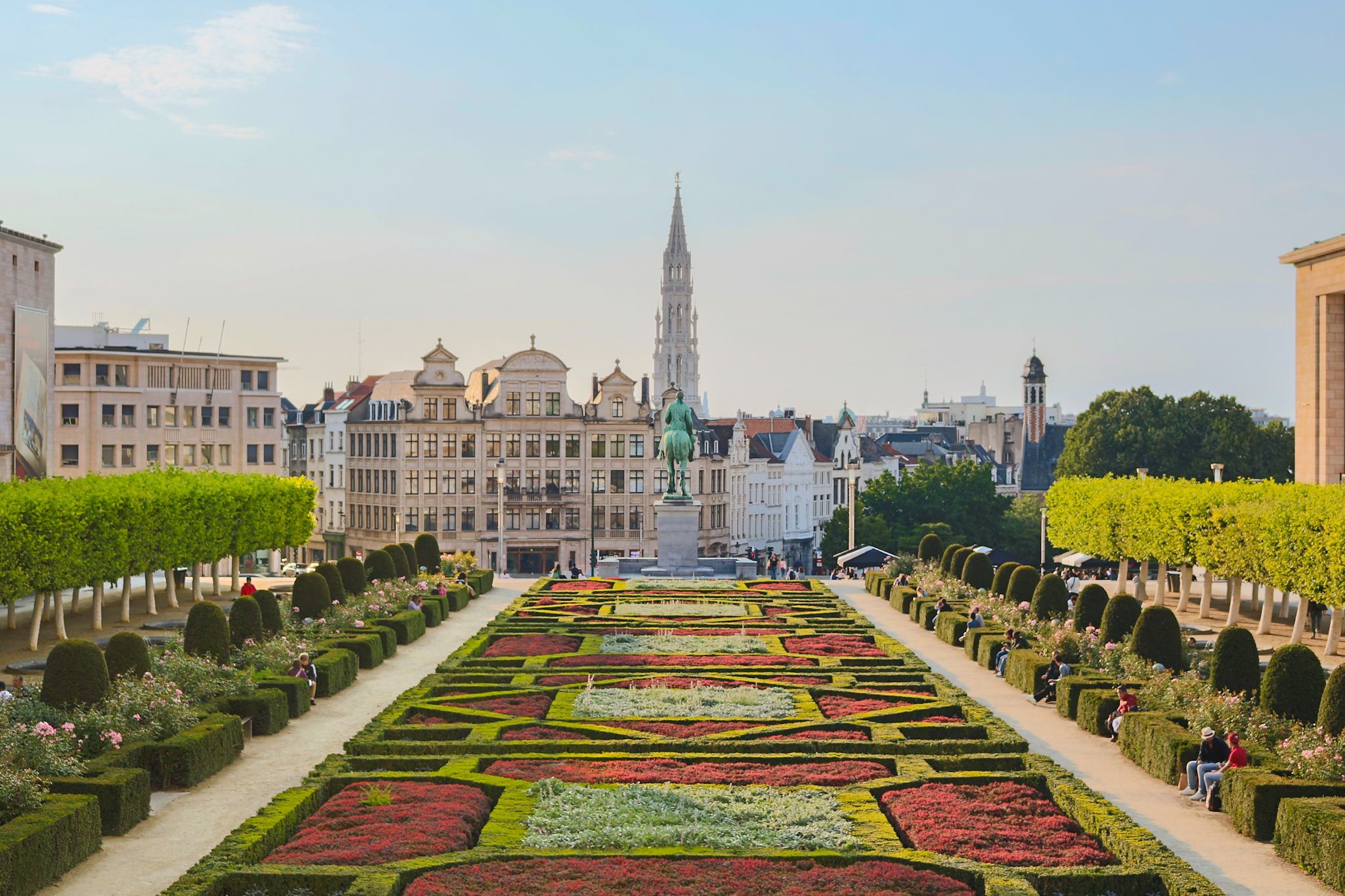 Mont des Arts Garden, Brussels, Belgium