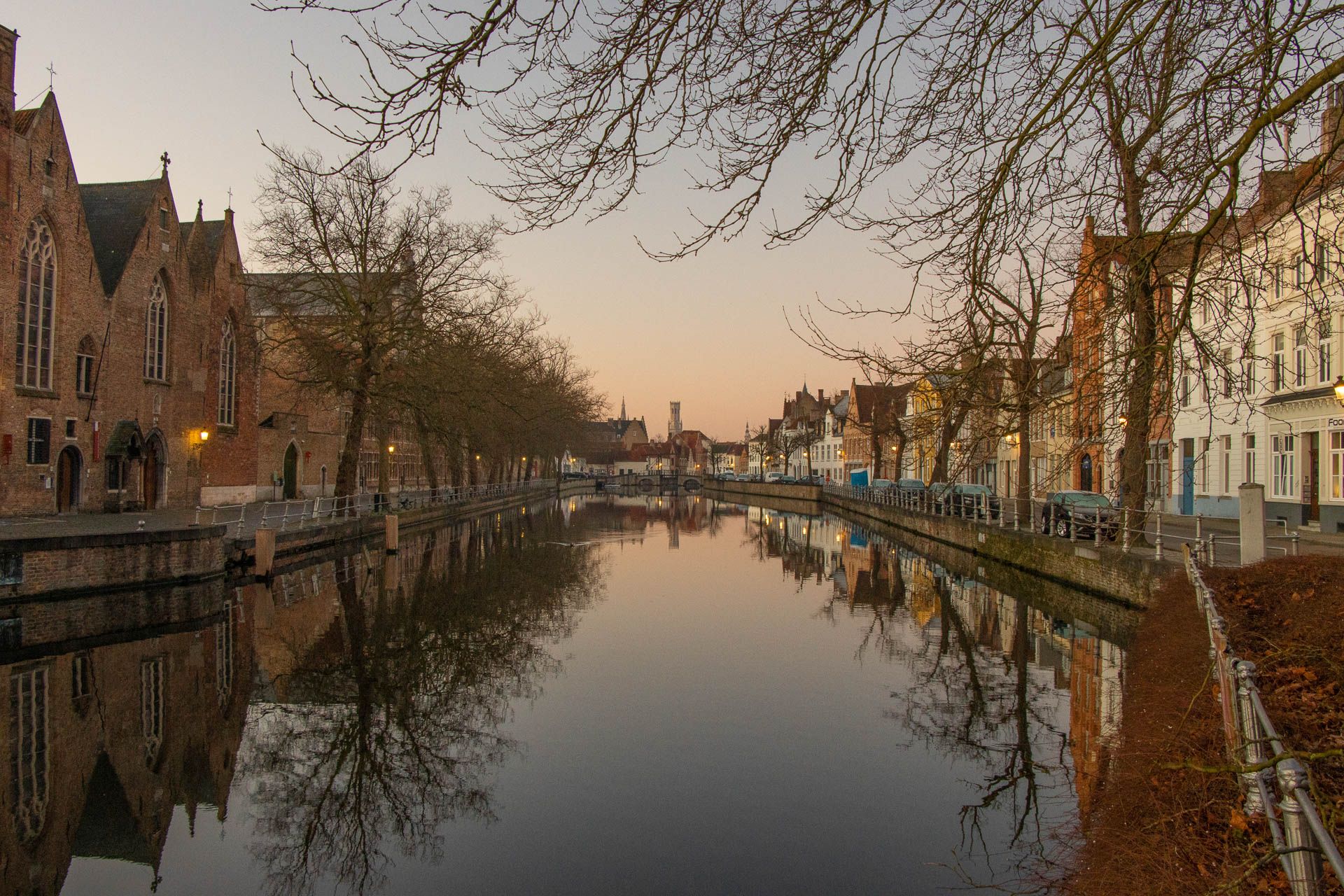 Morningview in Bruges, Belgium