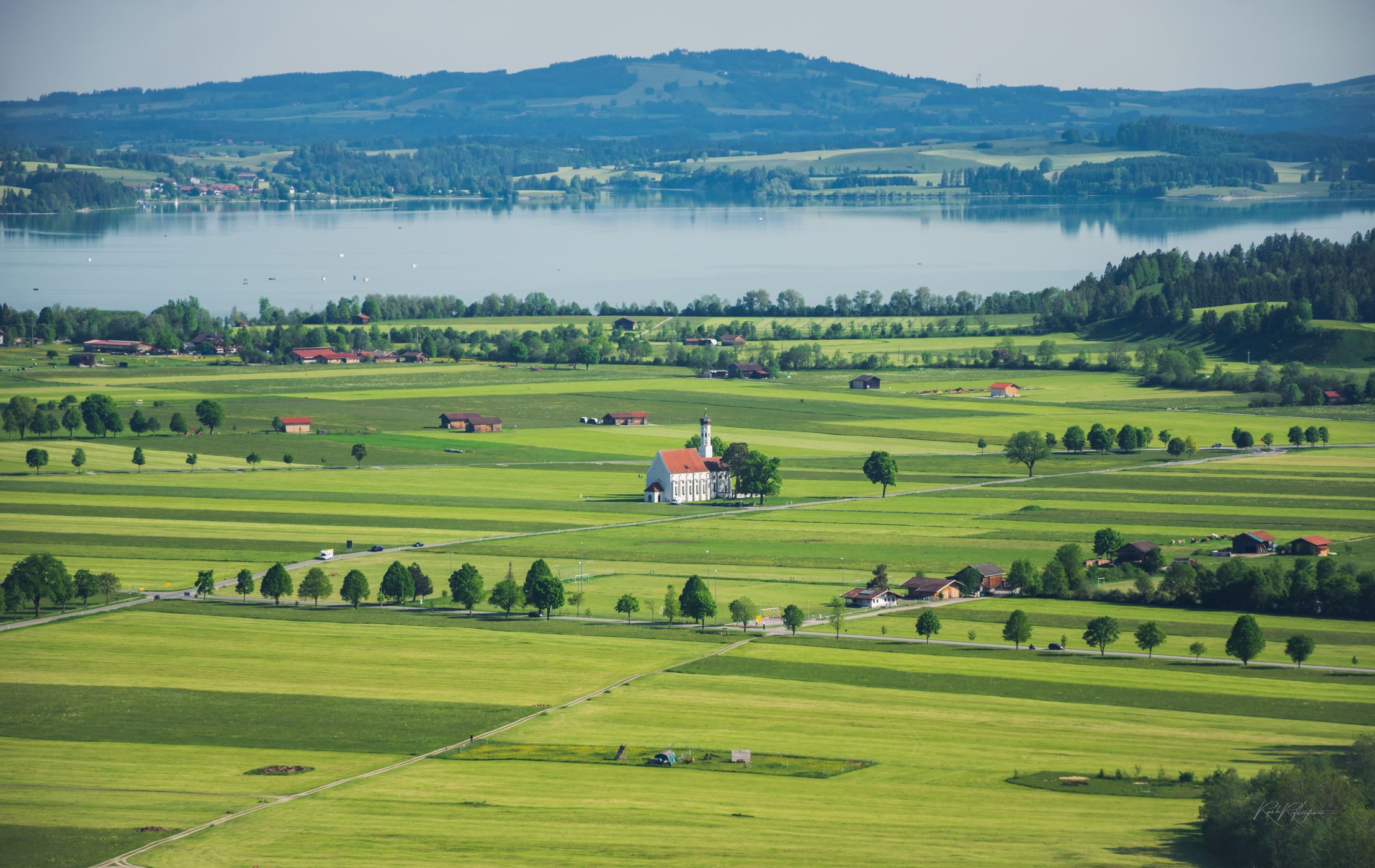 Countryside View from the Neuschwanstein Castle, Germany