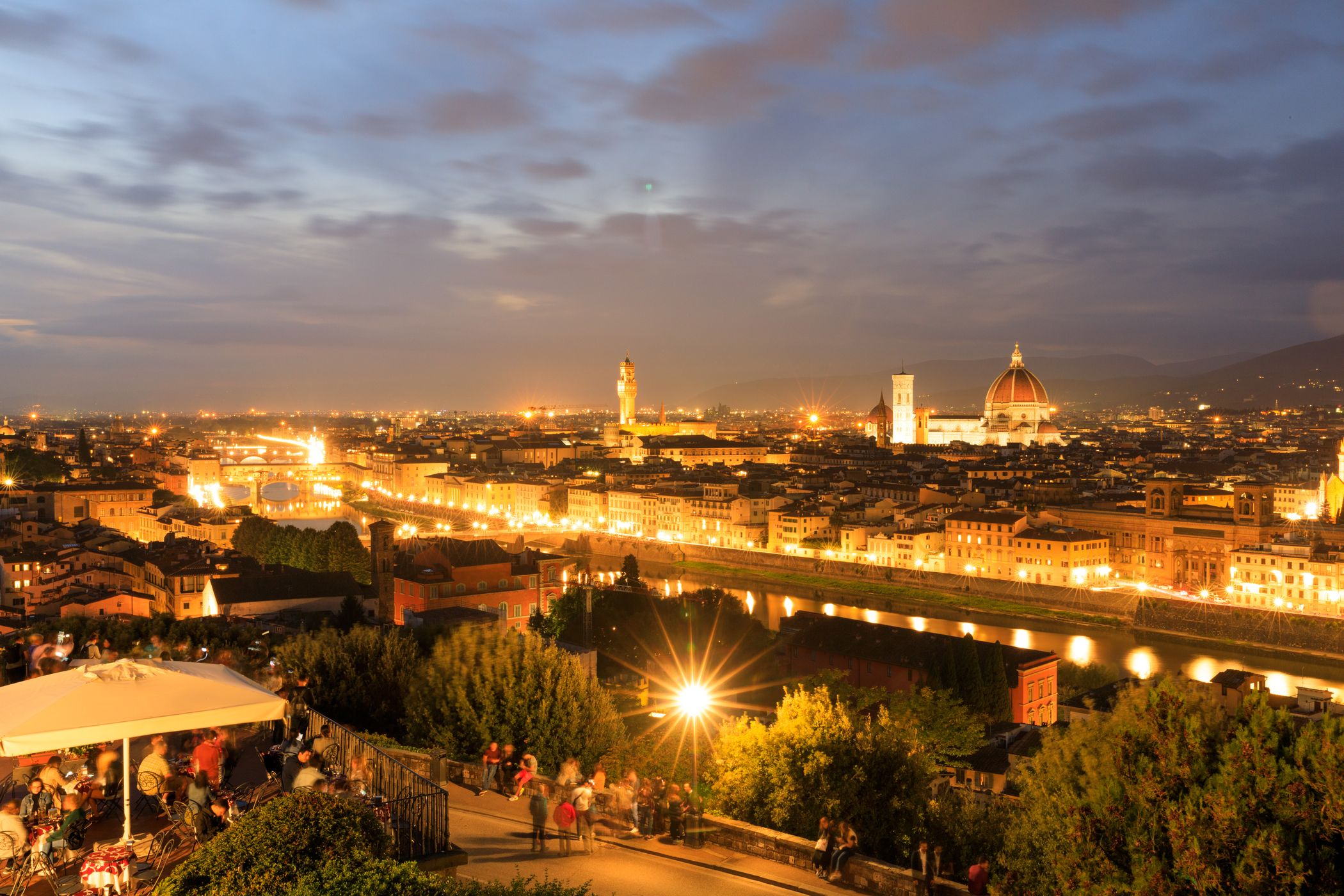 Panoramic View of Florence from Piazzale Michelangelo, Italy