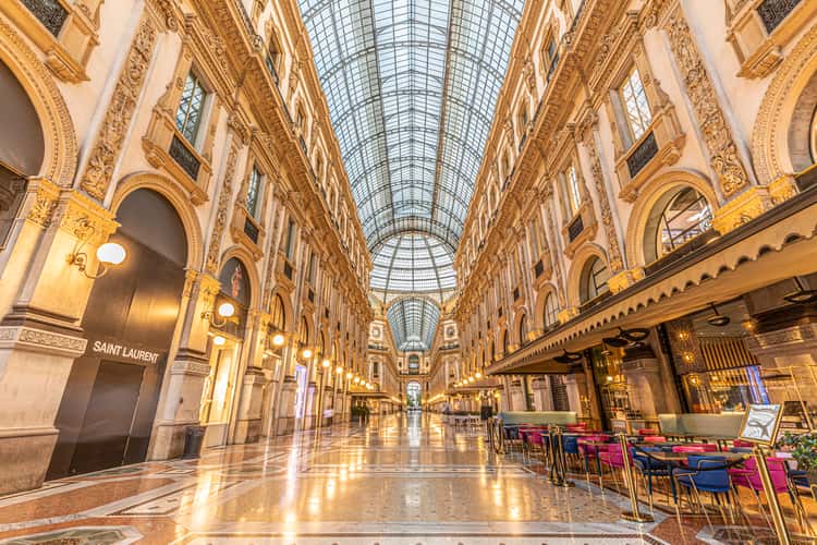 Inside Galleria Vittorio Emanuele II, Milan