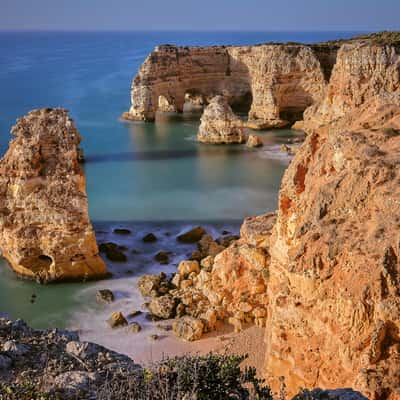 Praia da Marinha - View towards Arch, Portugal