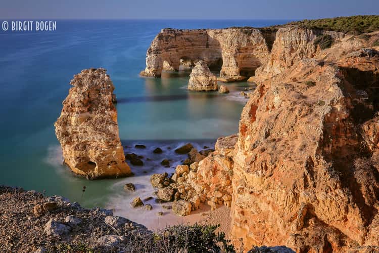 View towards Arch, Praia da Marinha