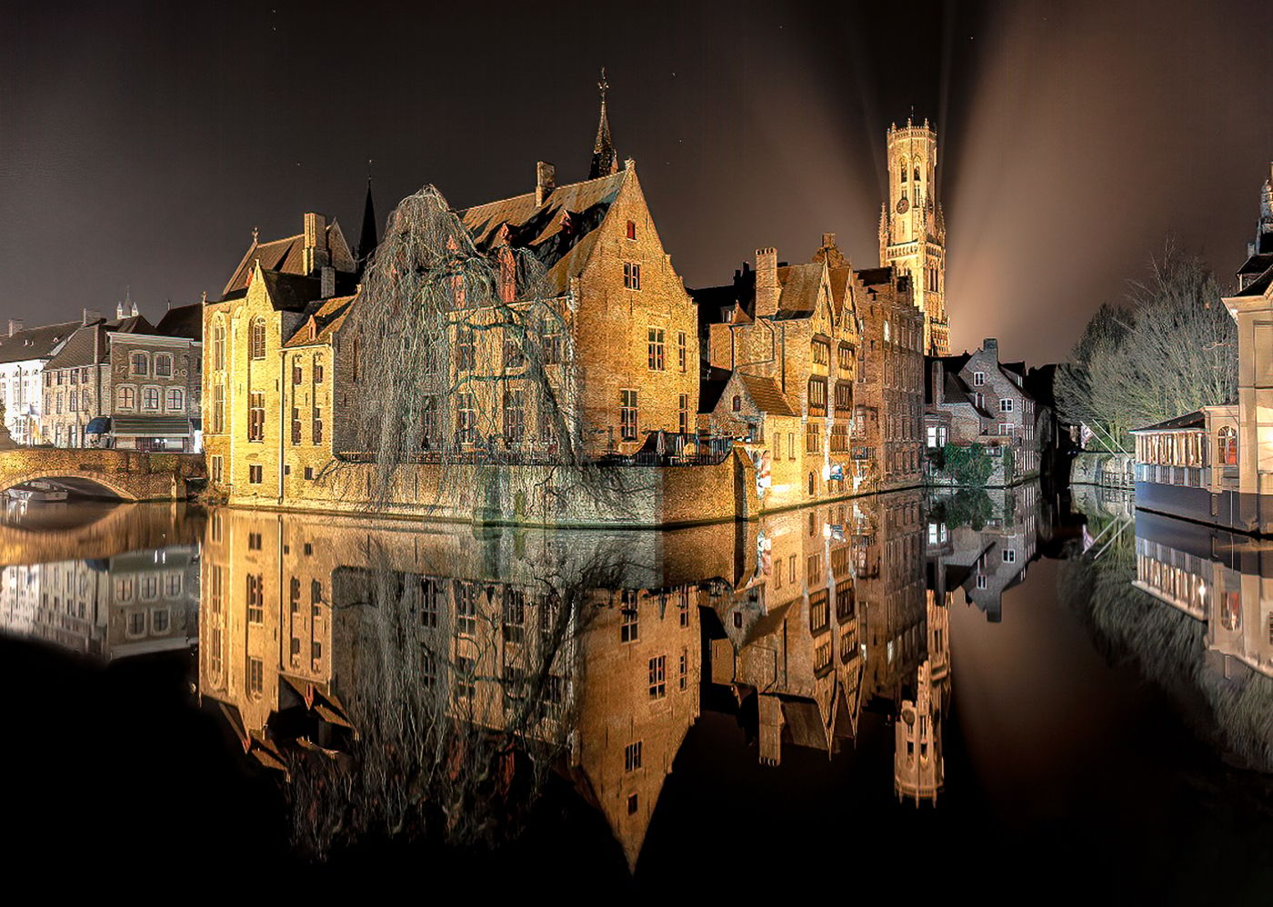 Typical view of Bruges, Belgium