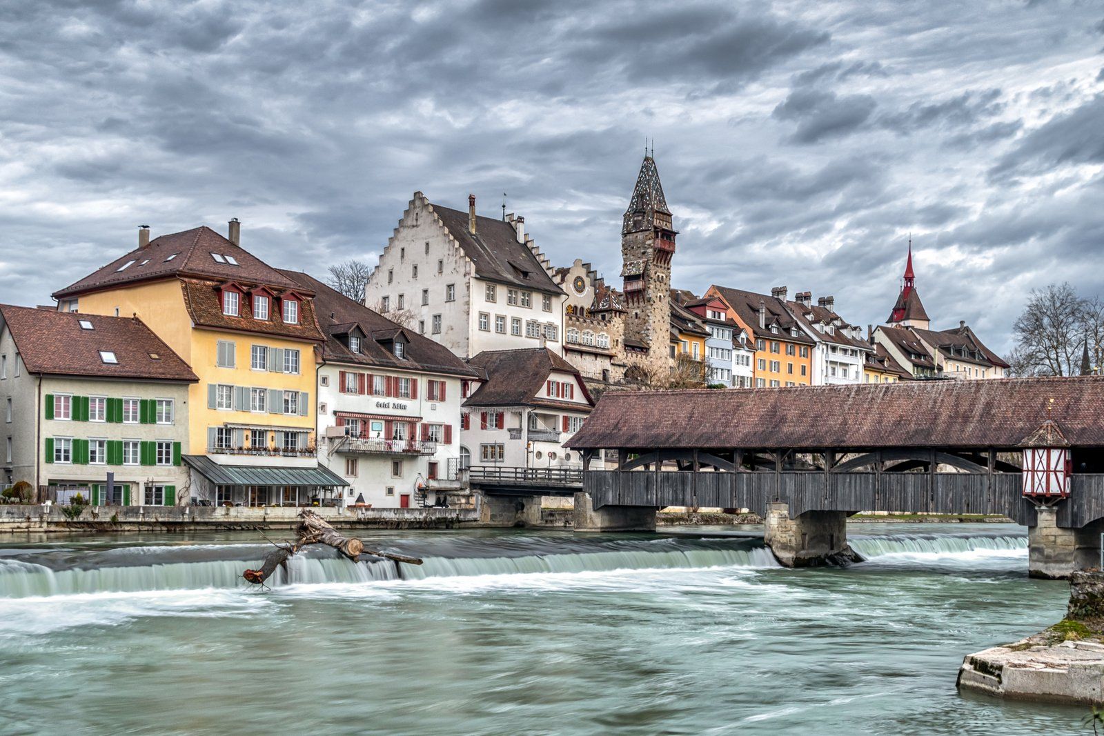 River Reuss at Bremgarten, Switzerland, Switzerland