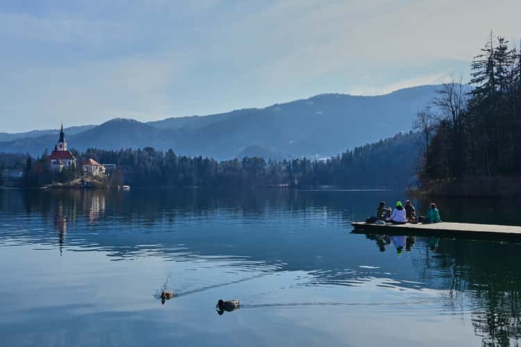 Rowing boat jetty