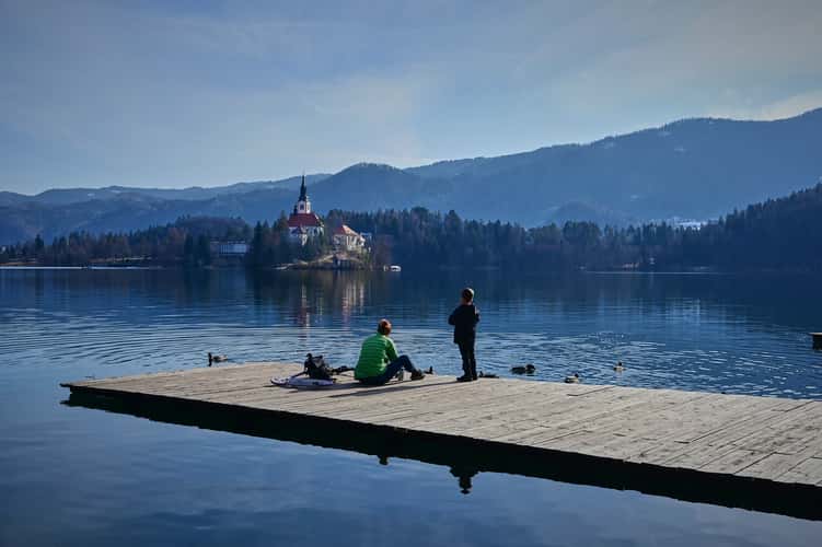 Rowing boat jetty