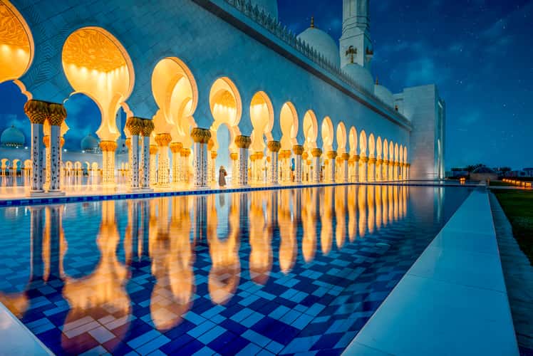 Pillars of Sheikh Zayed Mosque, Abu Dhabi