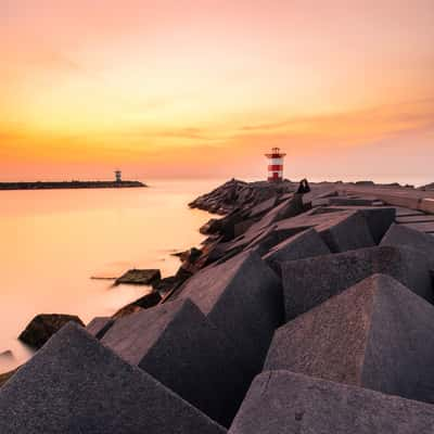 Sunset on the Scheveningen Pier, Netherlands