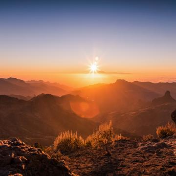 Sunset view from Roque Nublo, Spain