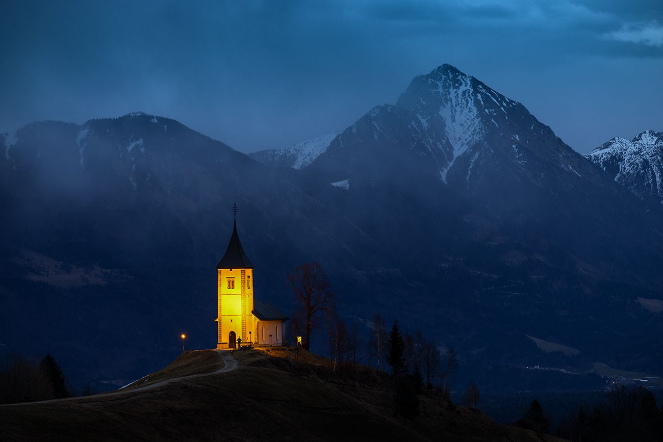 The Church of St. Primoz, Jamnik, Slovenia