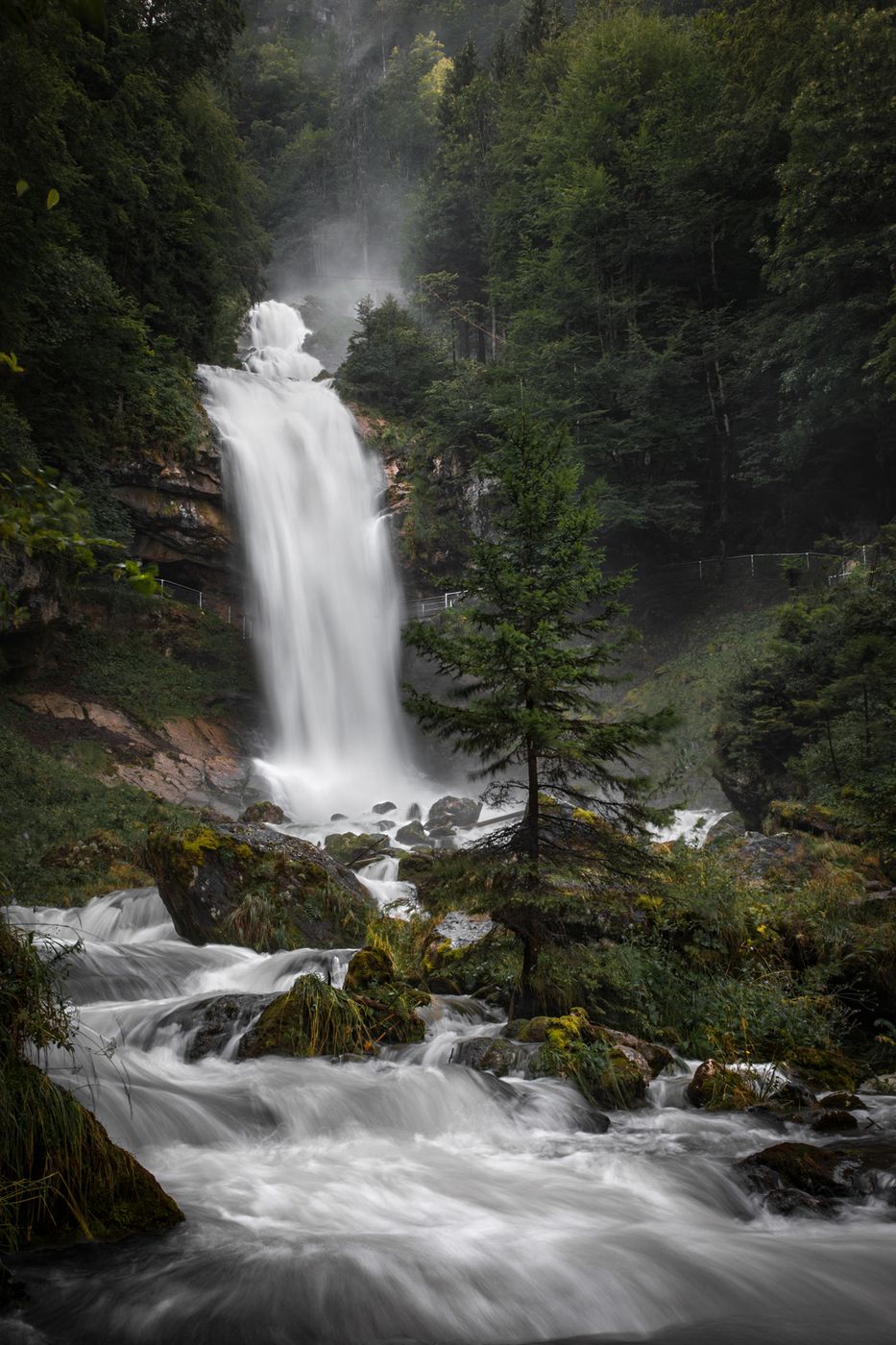 The Giessbach Waterfalls, Switzerland