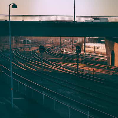 Trains in Aalborg, Denmark