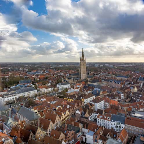 View from the top of the Belfry/Belfort