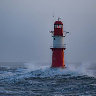 View of Ostmole, Warnemünde, Germany