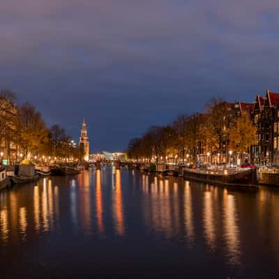 View of the Oudeschans Canal, Netherlands