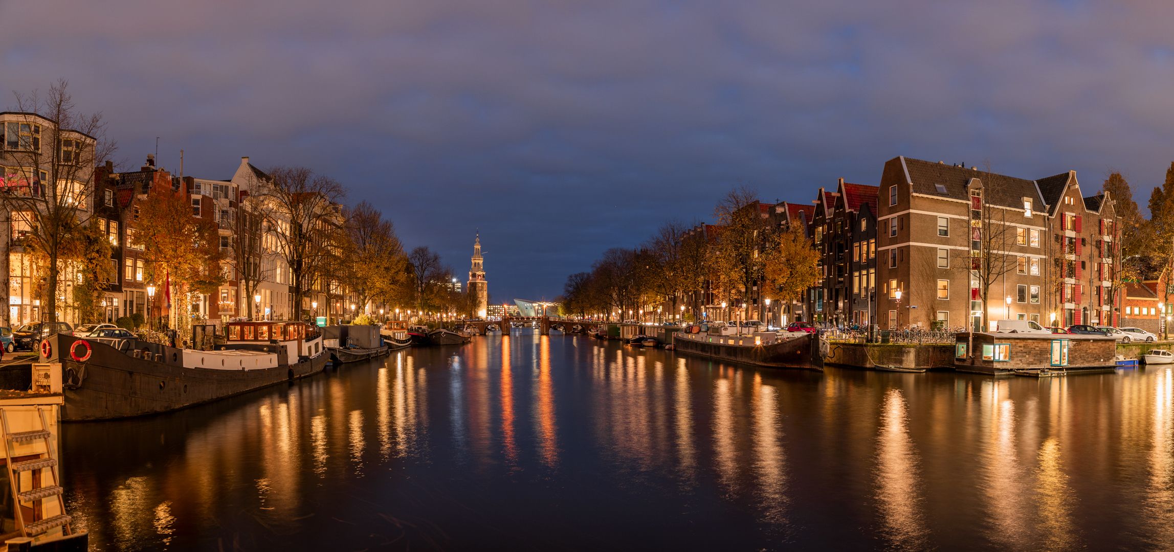 View of the Oudeschans Canal, Netherlands
