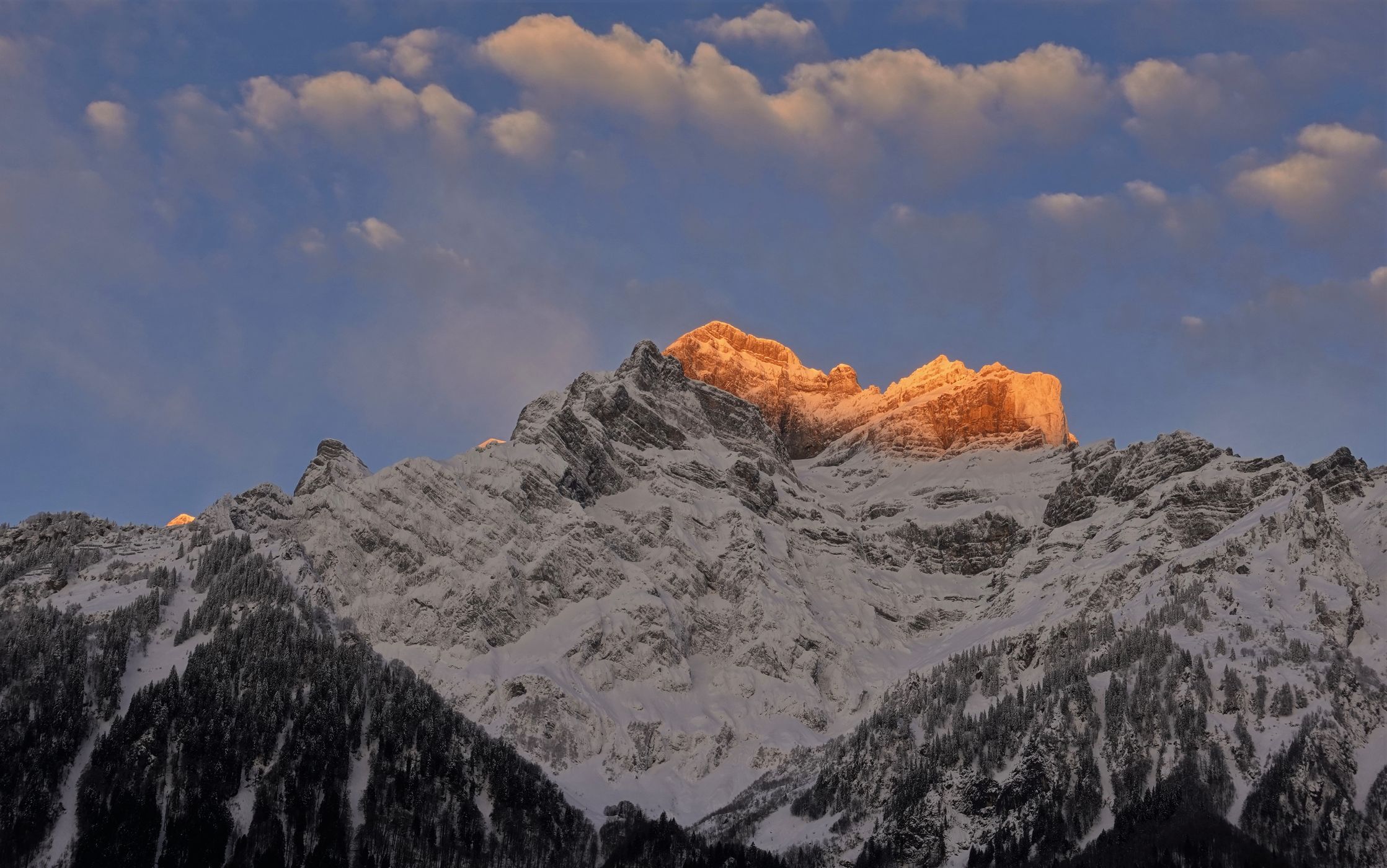 View on Mitlödi/GL, Switzerland