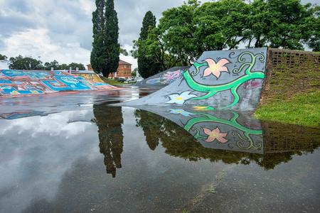 After the rain, skate Park, Kempsey, North Coast, NSW