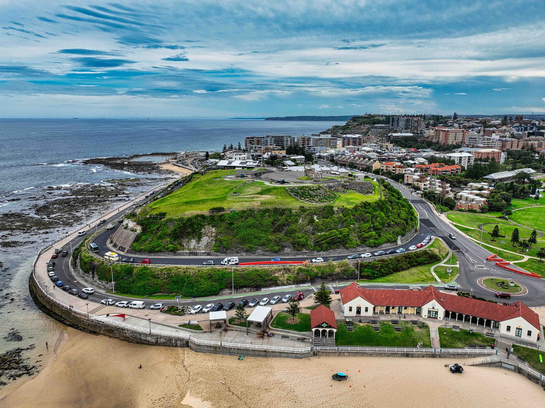 Ariel View of Fort Sctatchley, Newcastle, NSW, Australia