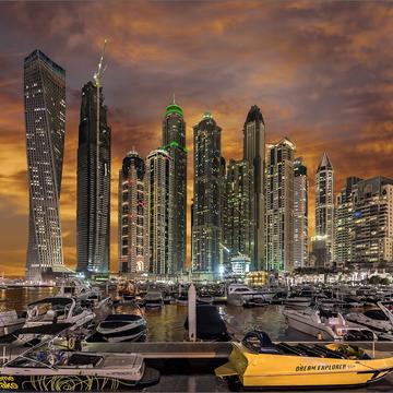 Dubai Marina Skyline, United Arab Emirates