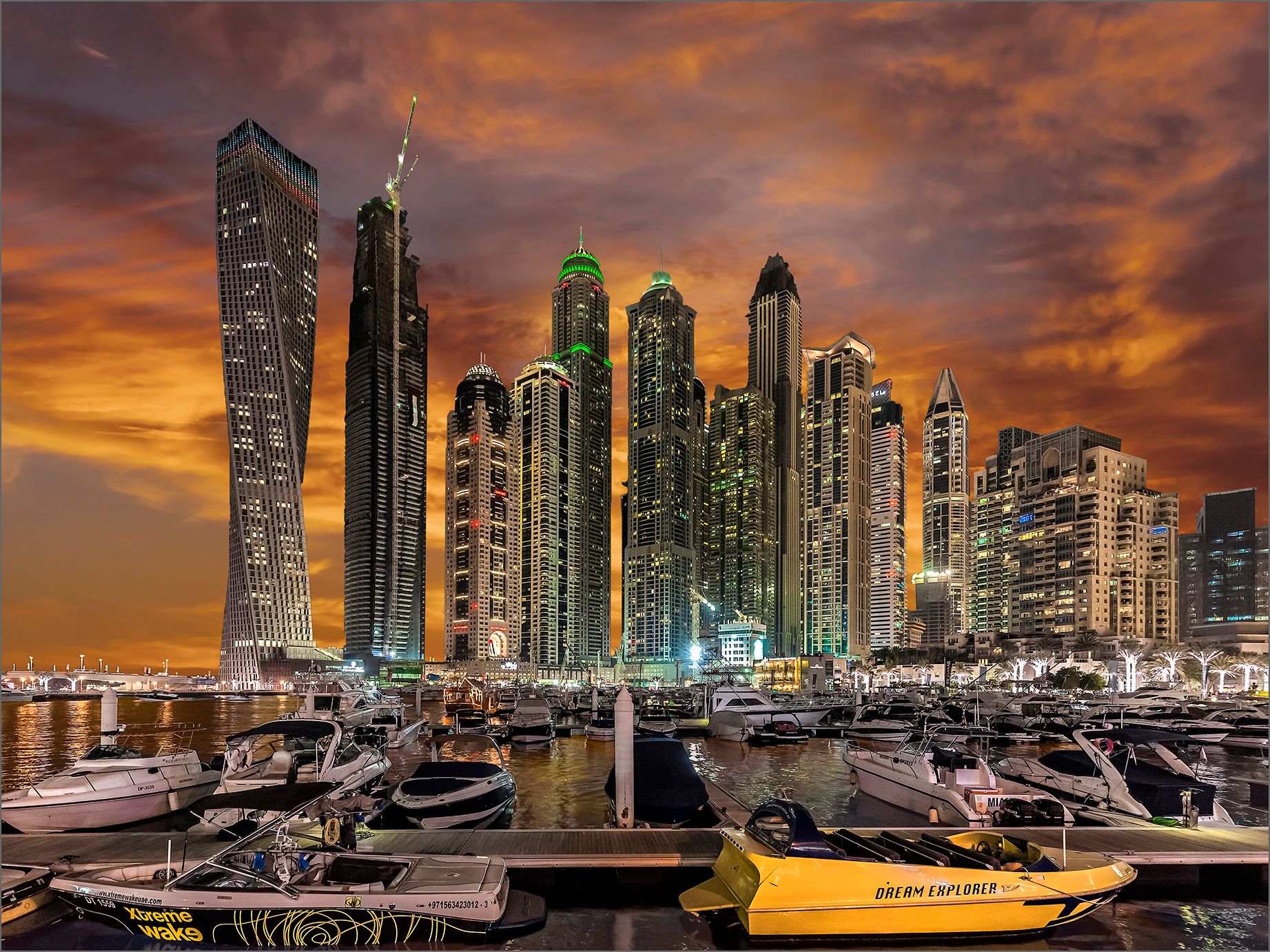 Dubai Marina Skyline, United Arab Emirates