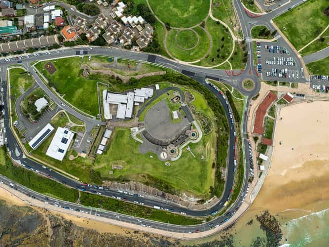 Ariel View of Fort Sctatchley, Newcastle, NSW
