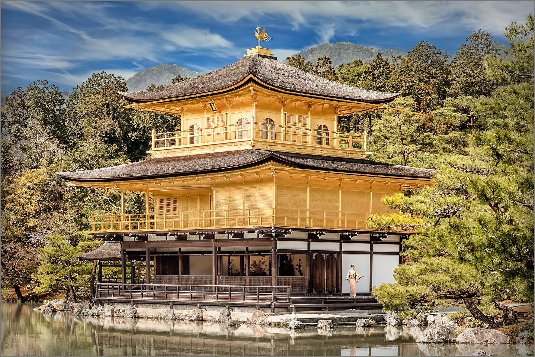 Golden Pavillon, Kinkaku-ji, Japan