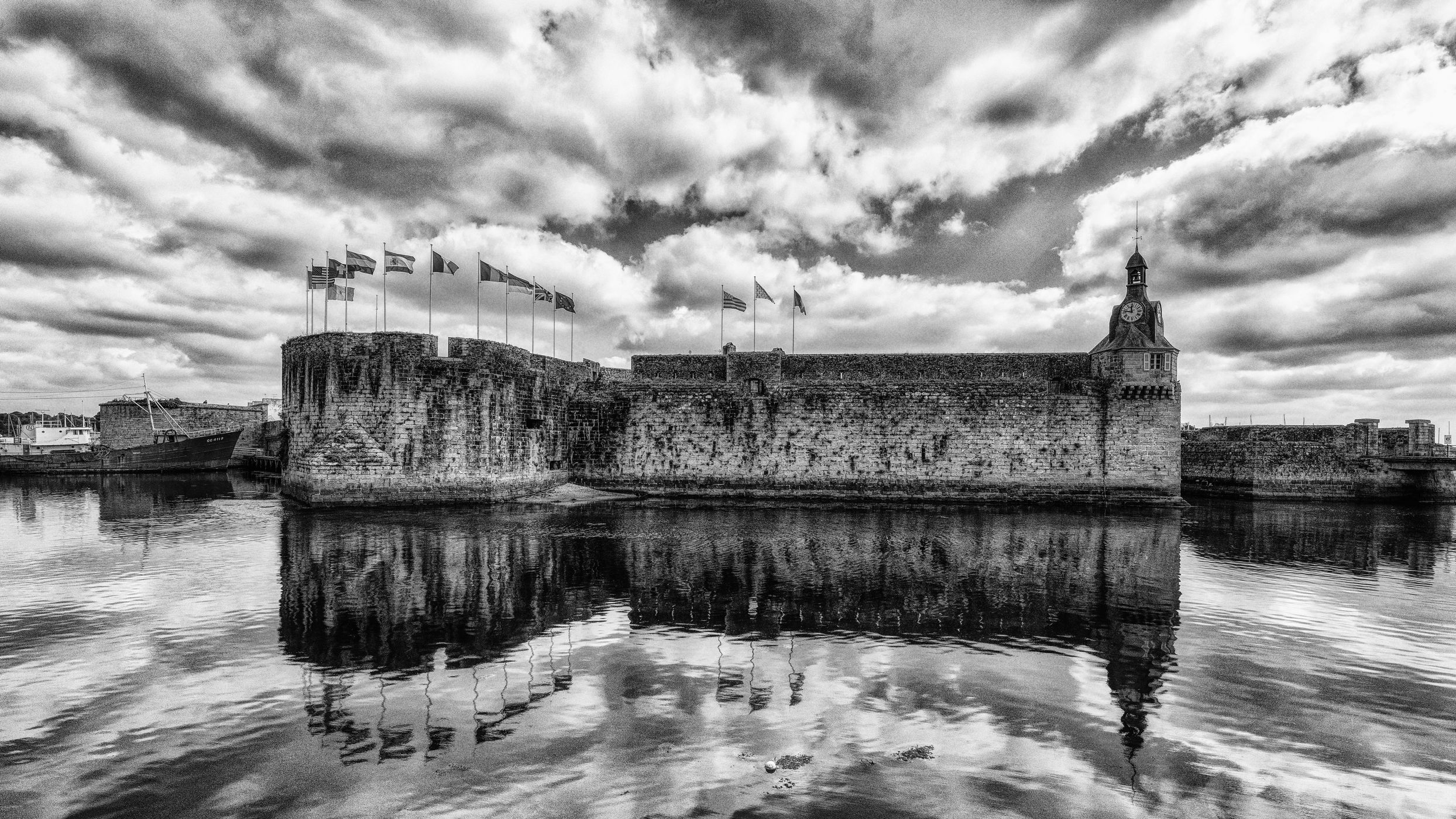 Harbour of Concarneau, France