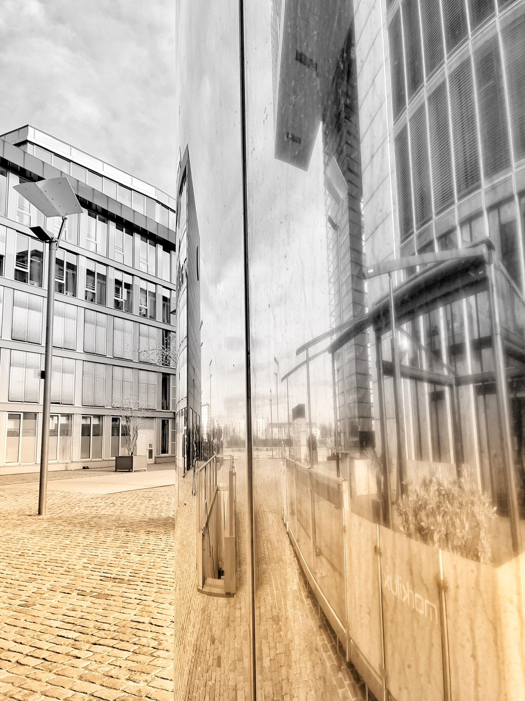Kranhäuser from below, Cologne, Germany