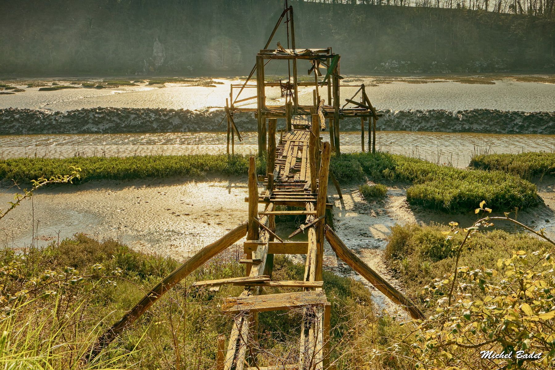 La Rance - Les cabanes à carrelets, France