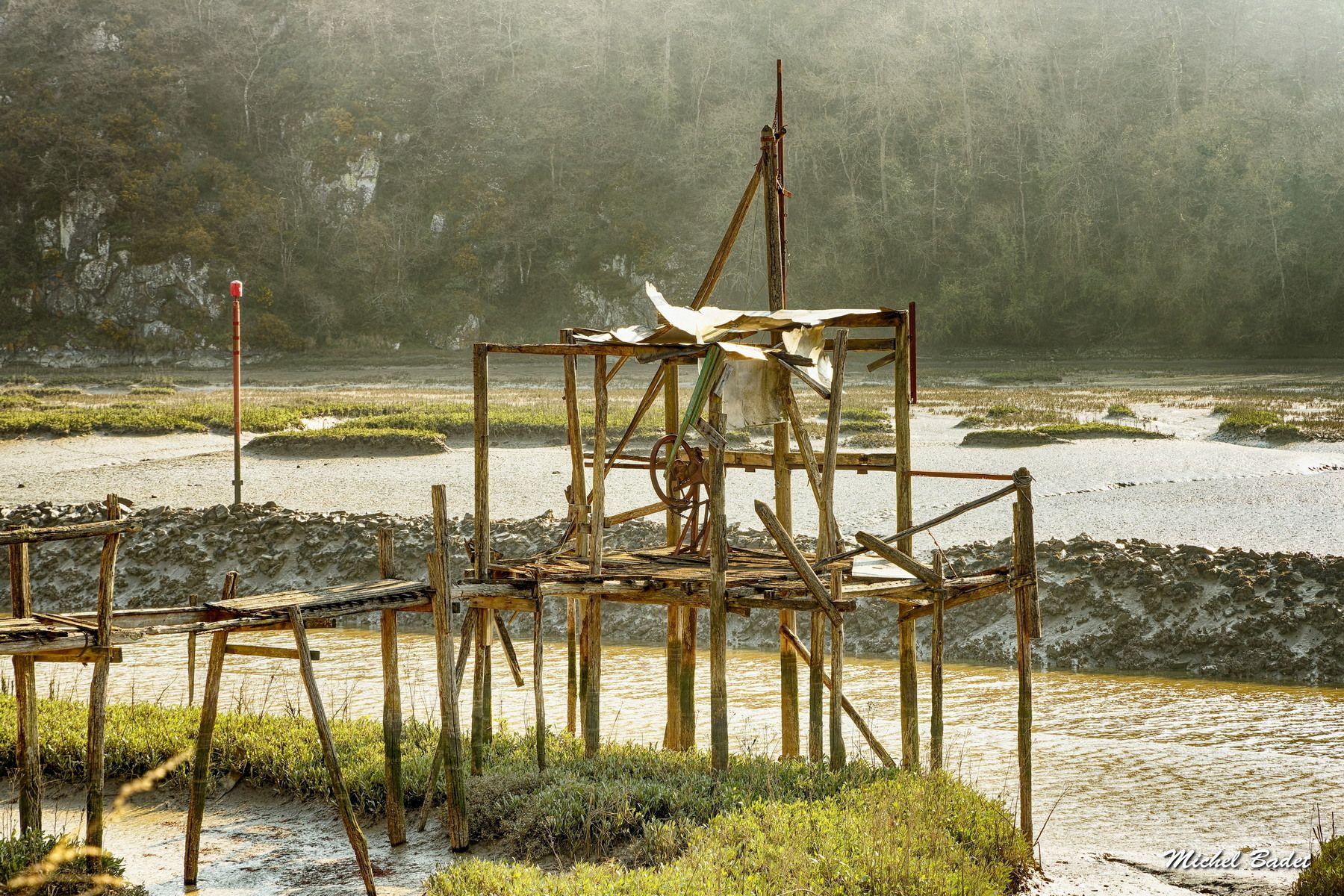 La Rance - Les cabanes à carrelets, France