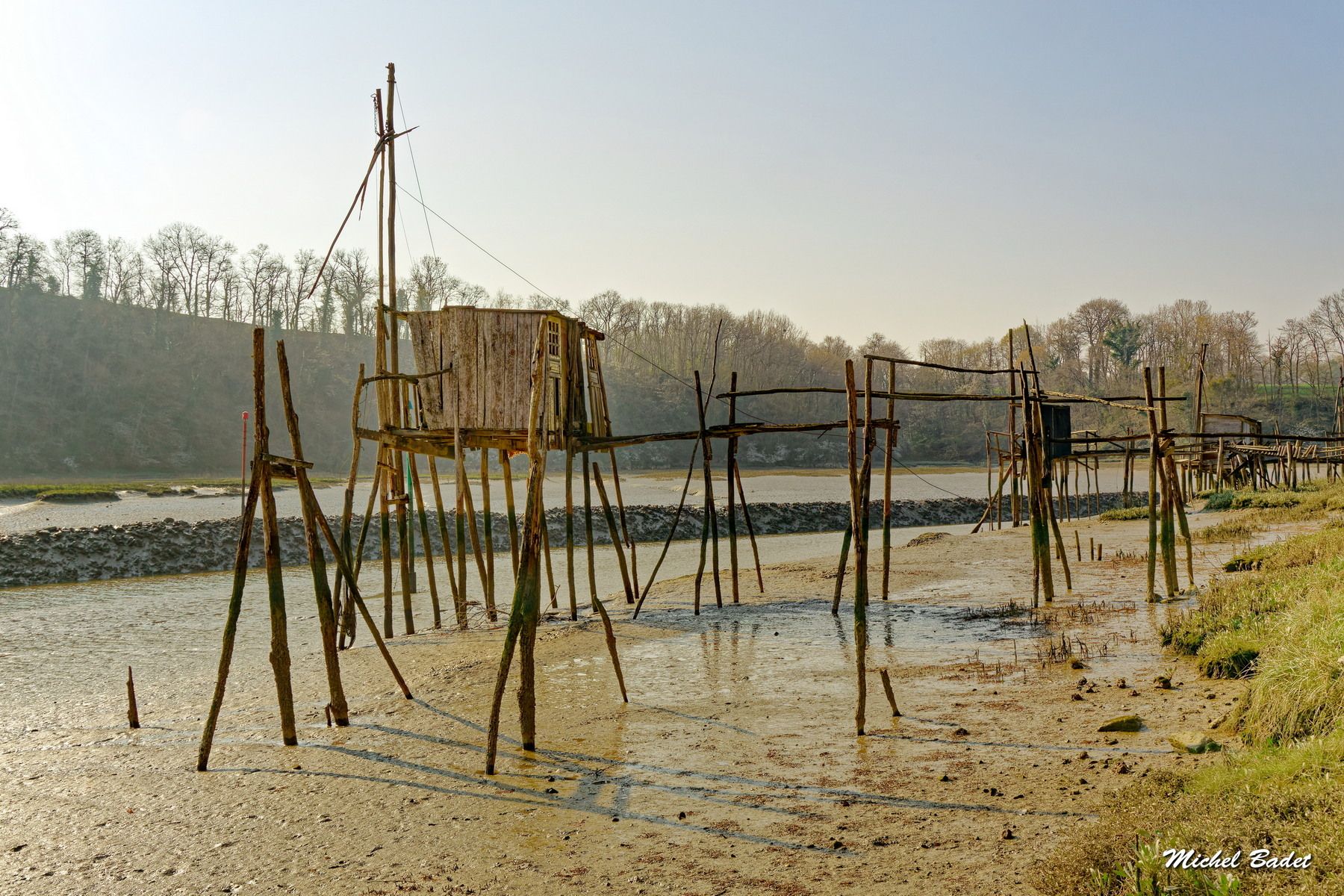 La Rance - Les cabanes à carrelets, France