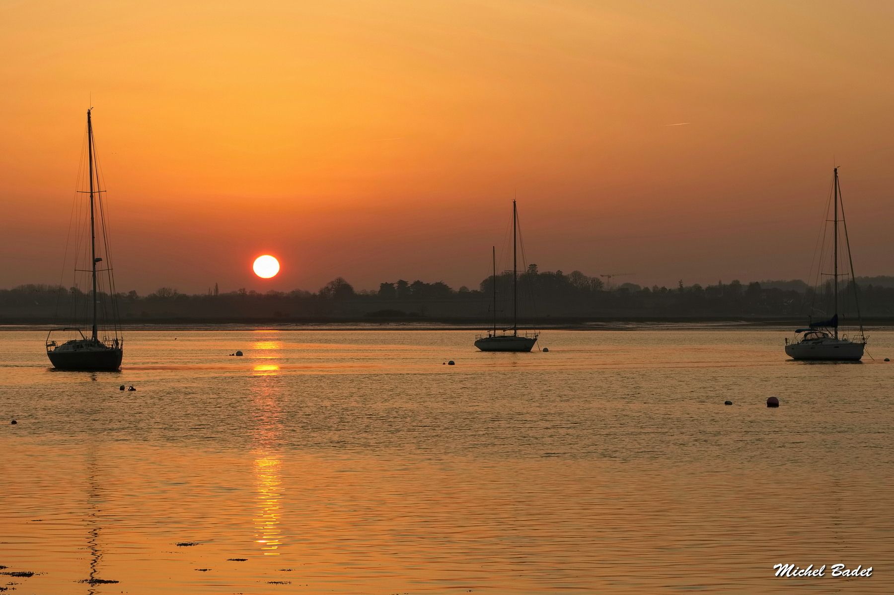 La Rance - The beach of Port Saint-Hubert, France