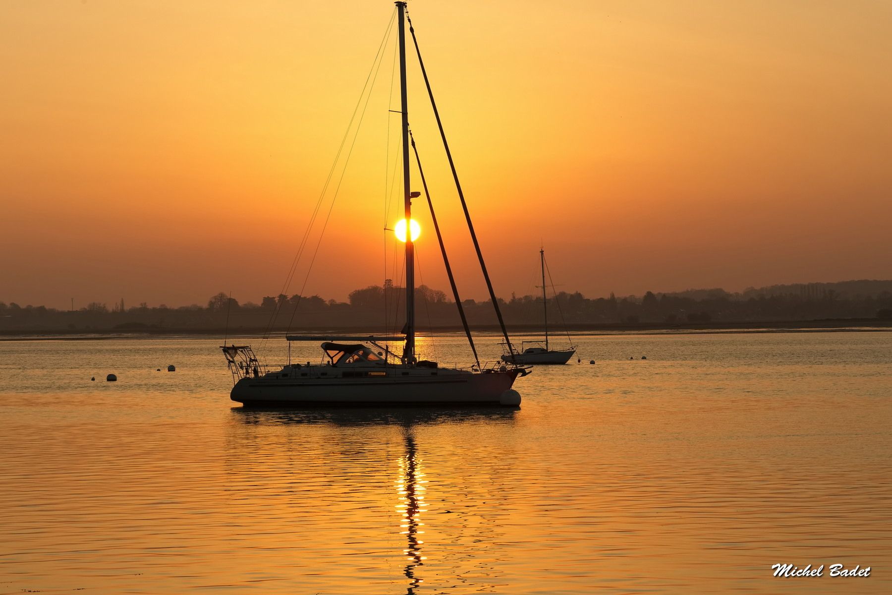 La Rance - The beach of Port Saint-Hubert, France