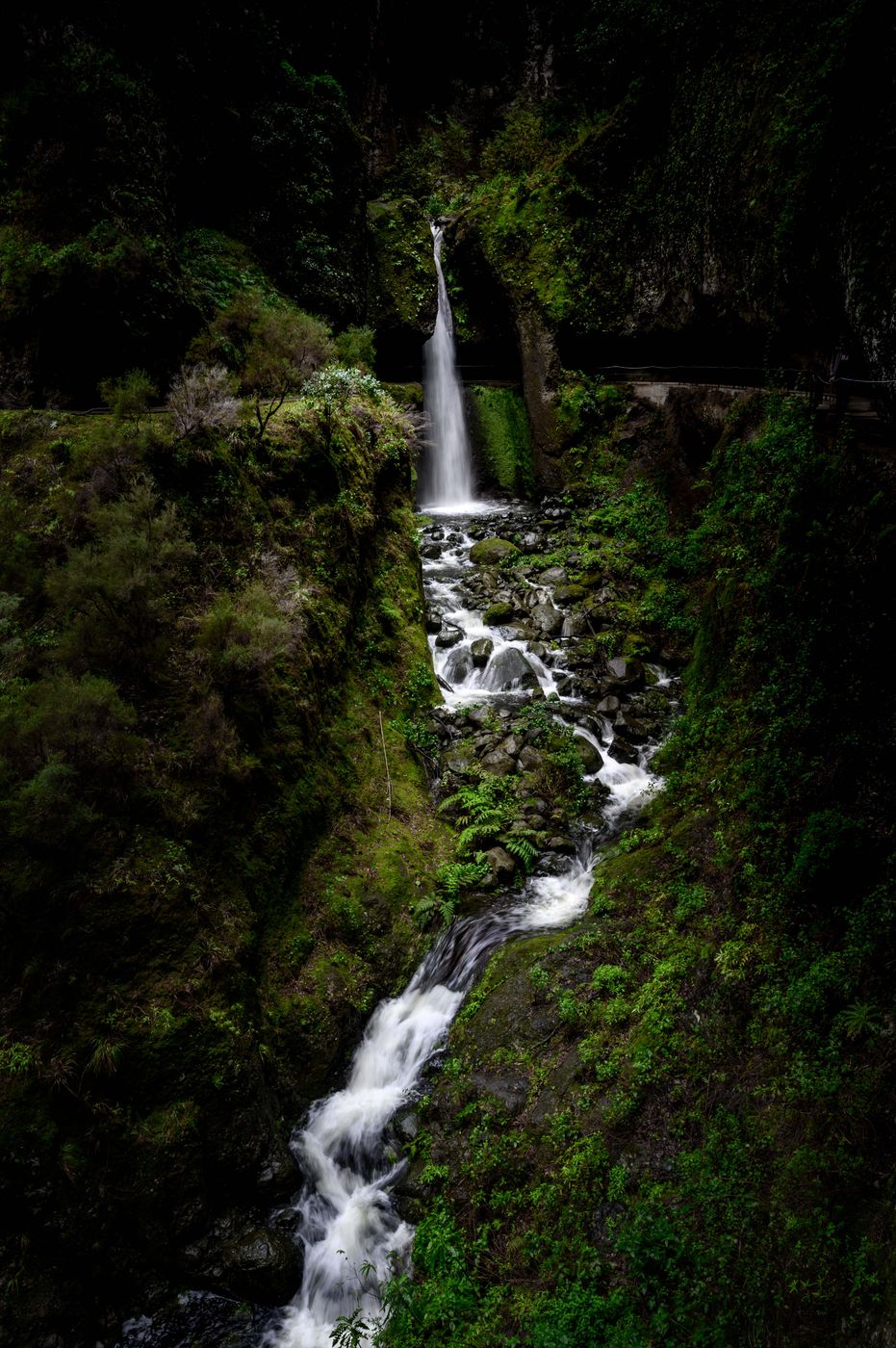 Levada Nova Waterfall, Portugal