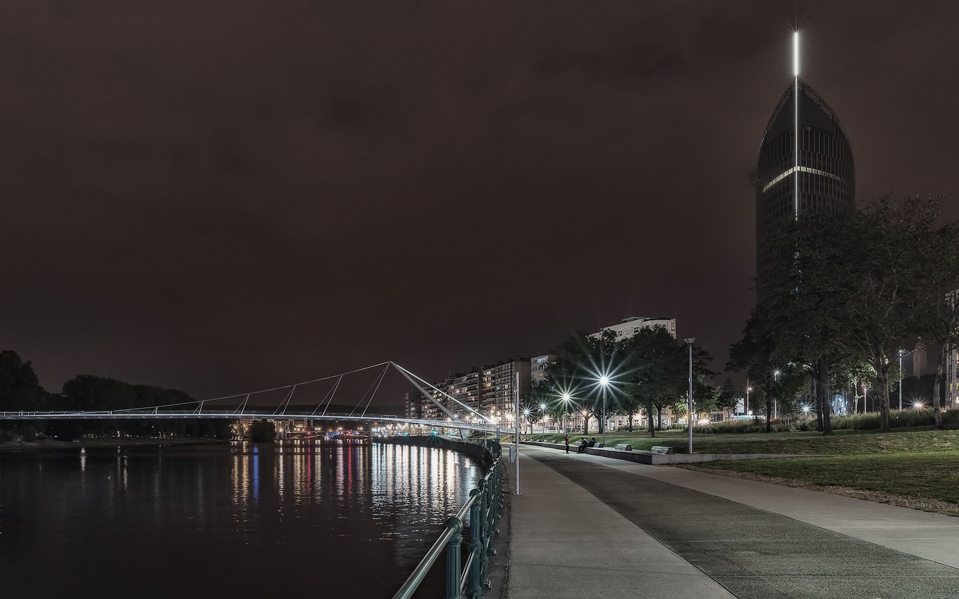 Liège by night, Belgium