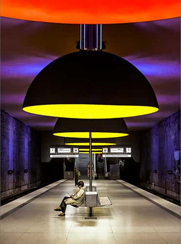 Metro station Westfriedhof, Munich