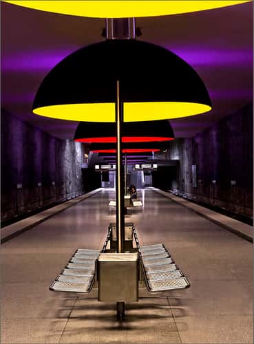 Metro station Westfriedhof, Munich