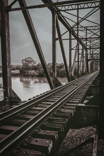 Old rail bridge, Kempsey, North Coast, NSW
