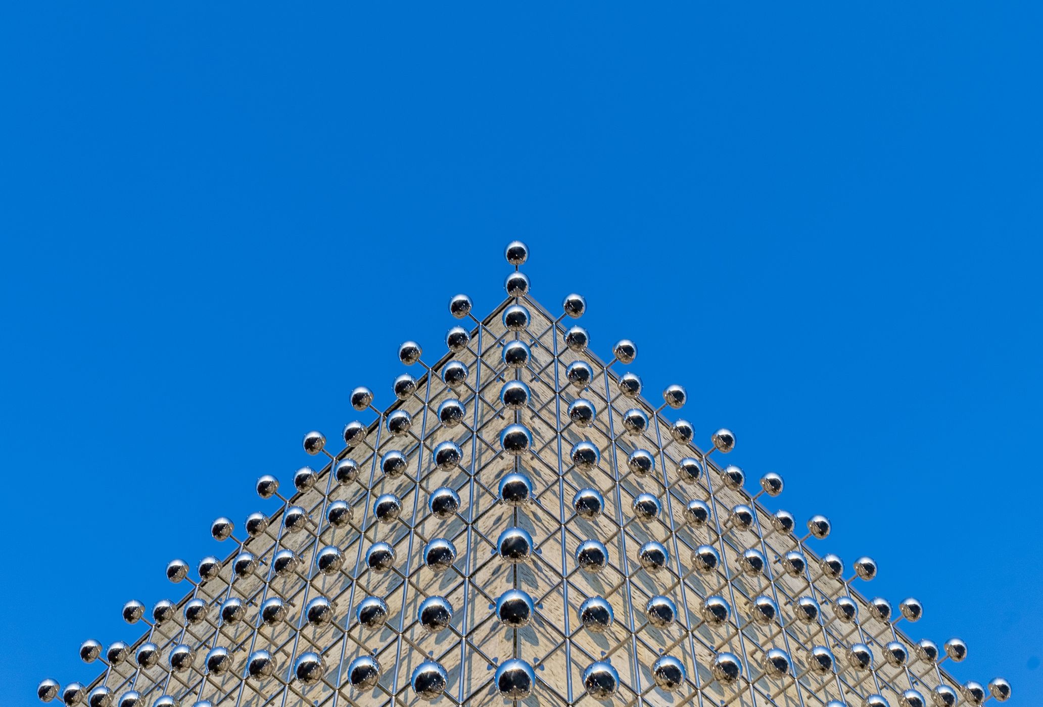 Otto Piene's light installation  'Silver Frequency', Germany