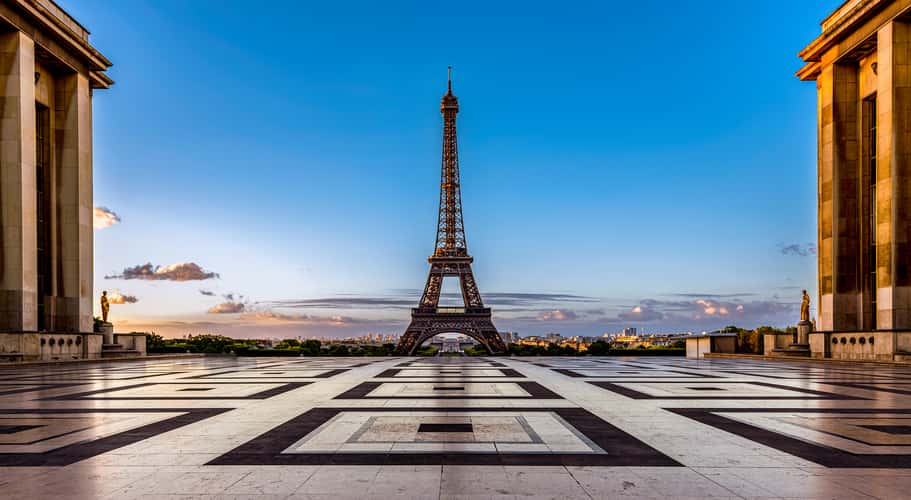 Eiffel Tower from Trocadero, Paris