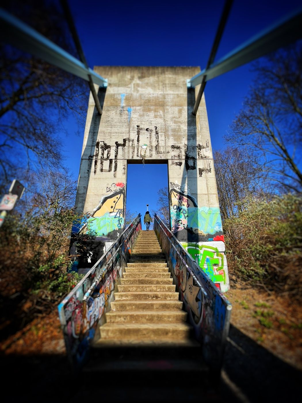 Pedestrian Bridge near Media Park, Germany