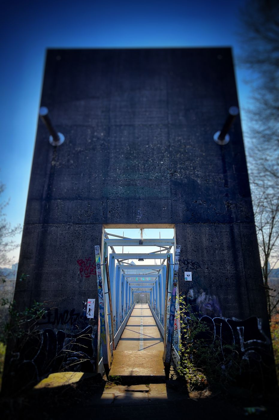 Pedestrian Bridge near Media Park, Germany