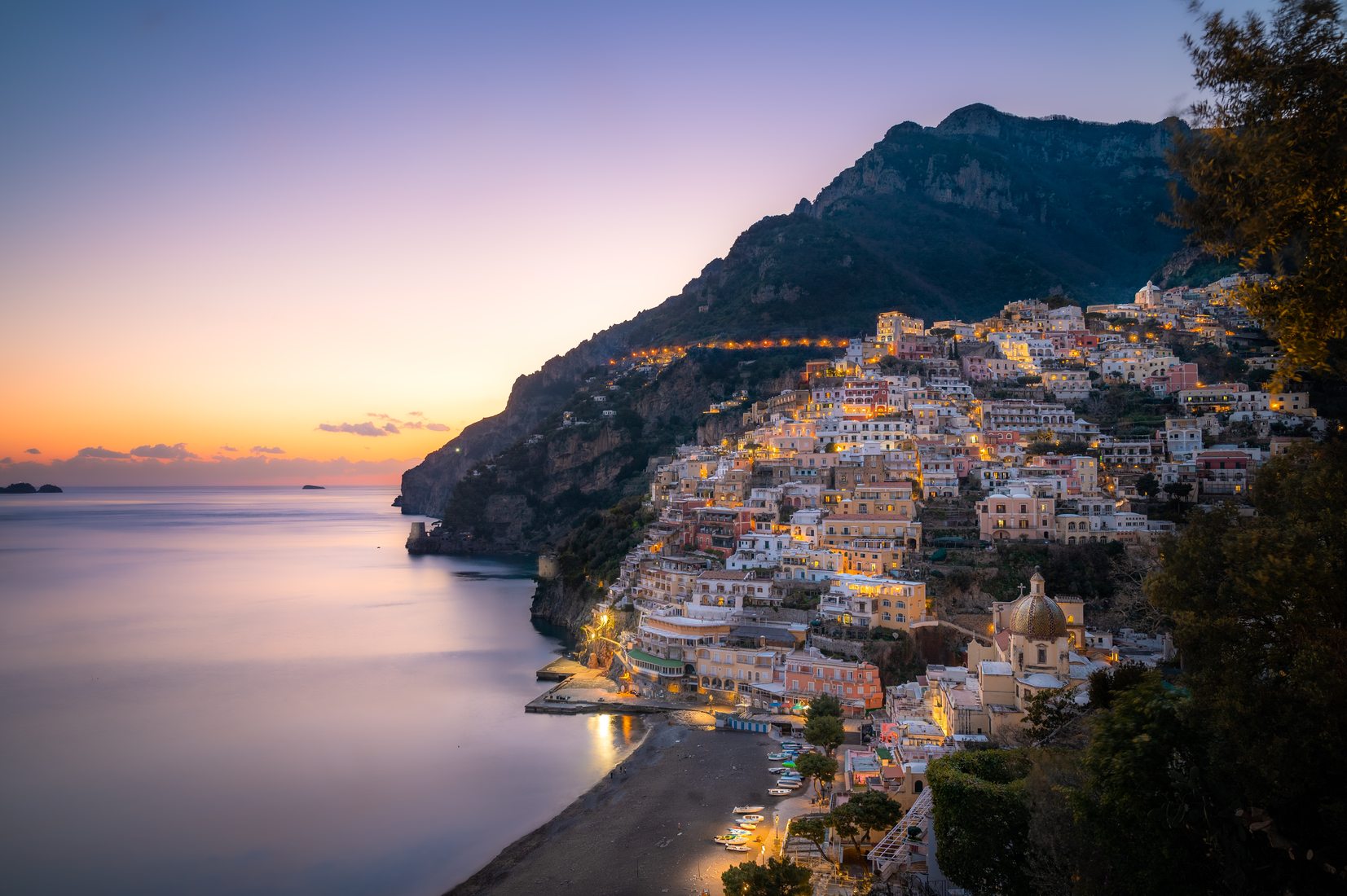 Positano, Italy (Sunset)