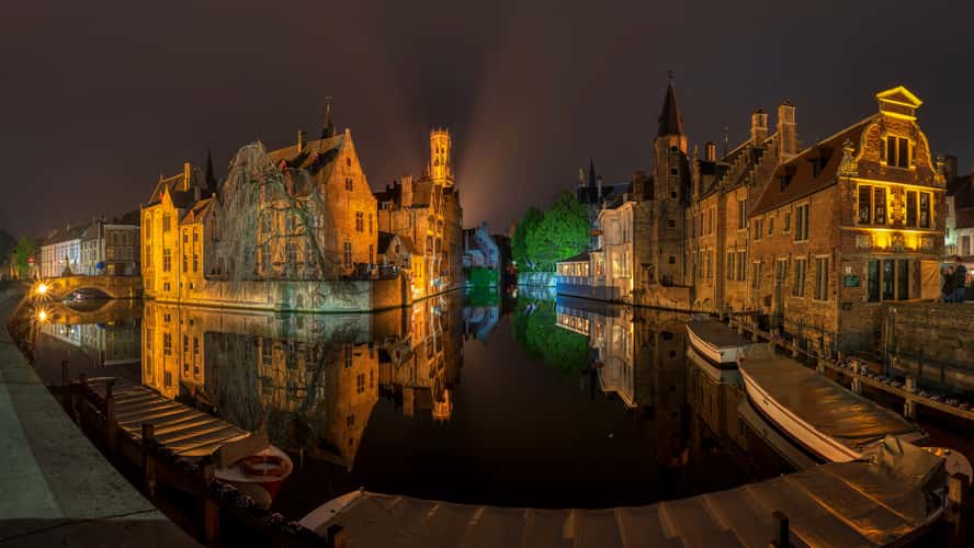 Typical view of Bruges