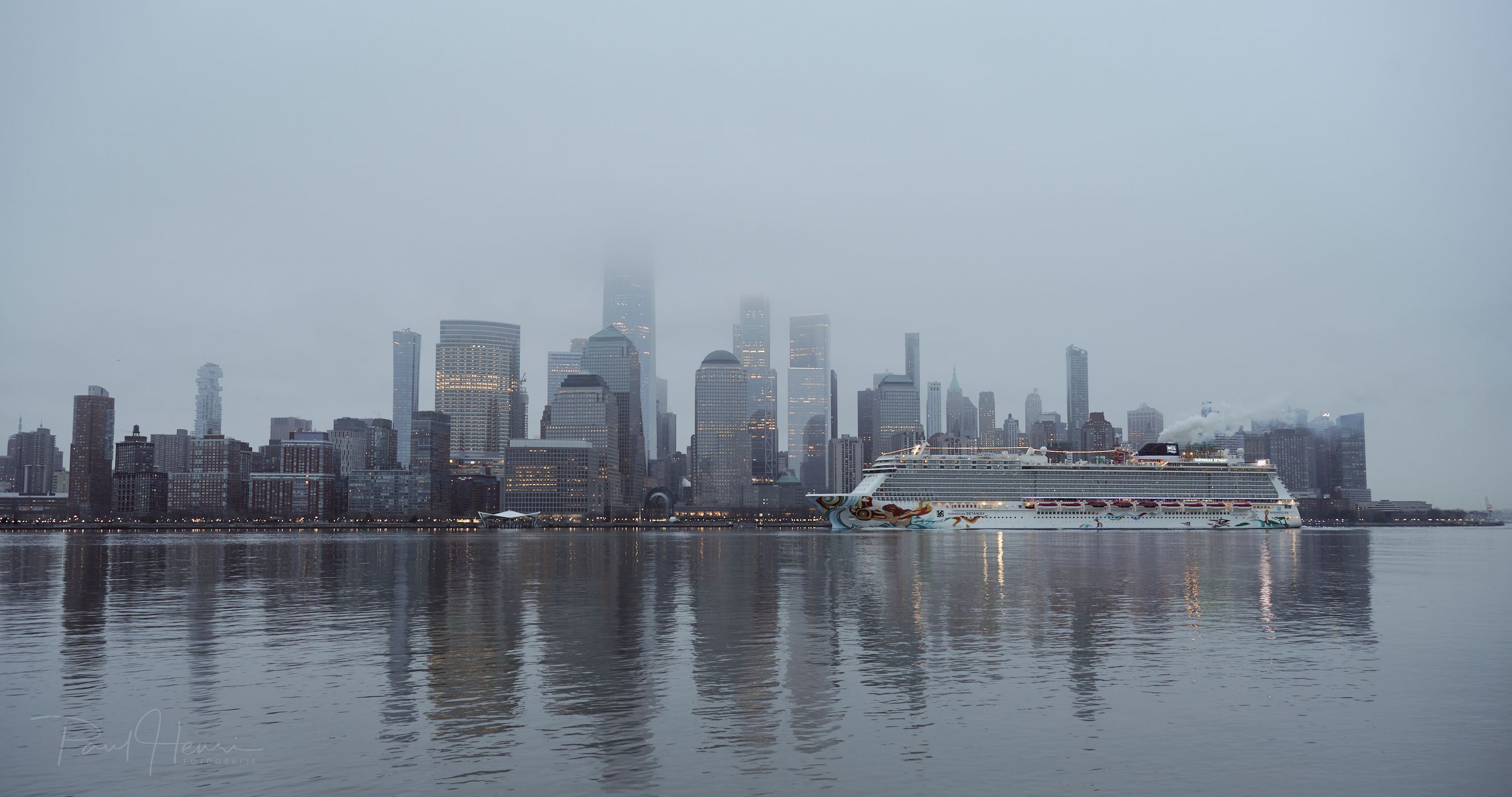 Skyline view from New Jersey, USA
