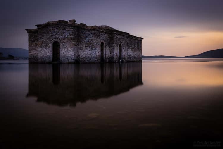 Sunken Church of Jrebchevo Dam
