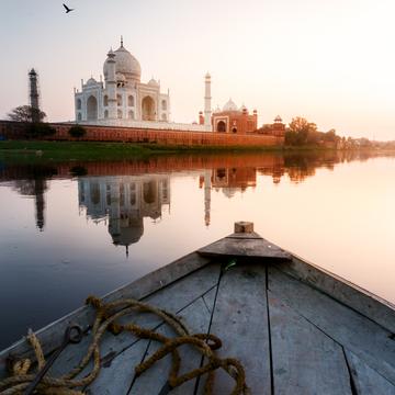 Taj Mahal (from Yamuna River), India
